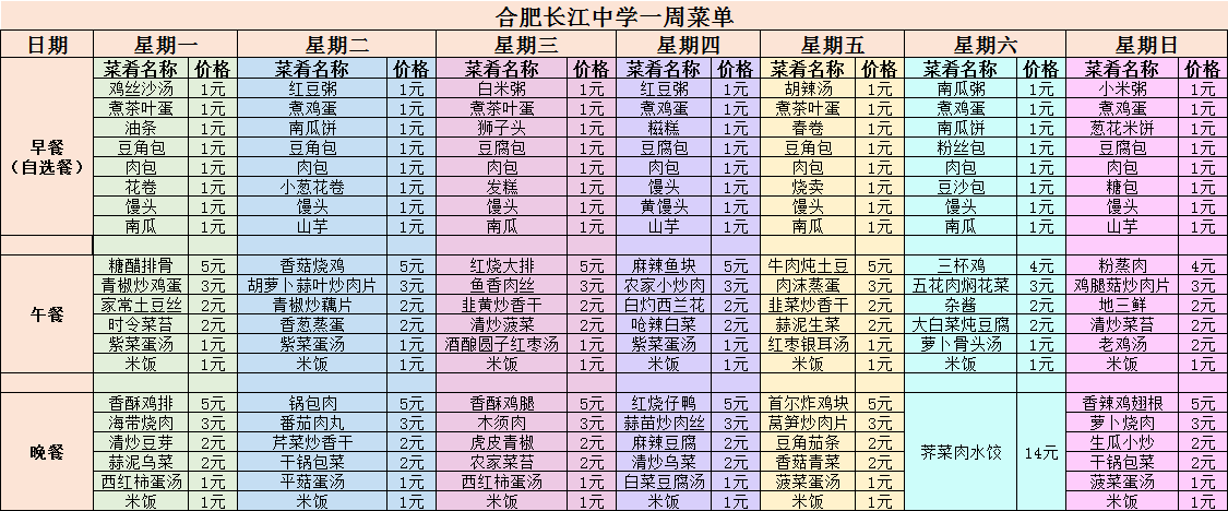 菜单